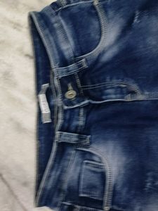 Coral Fashion Blue Damage Jeans