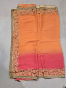 Elegant Ombre Dual toned Saree