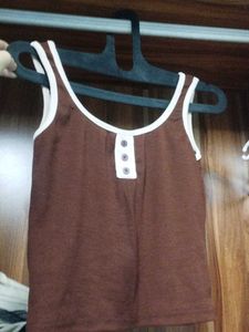 Cute Brown Tank Top