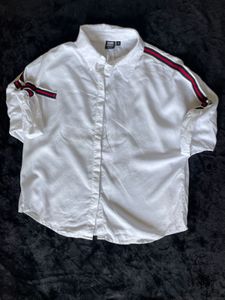 Vero Moda Women’s Oversized White Shirt with Strip