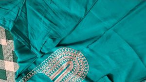 Teal Embroidered Kurta Set