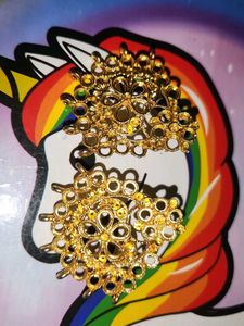 Gold Floral Earrings