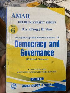 Democracy and Governance Book