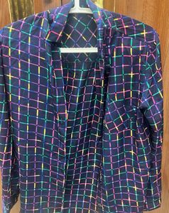 Checkered Print Shirt Female