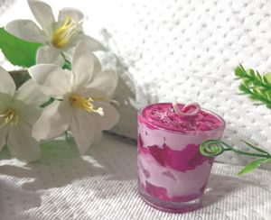 Pink Dessert Candle