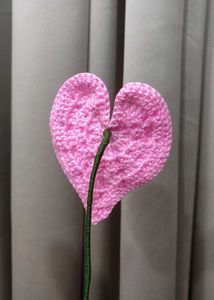 Handmade Crochet Antherium Flower.