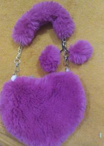 Hot Pink Heart Purse