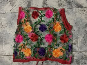 Floral Embroidered Shrug