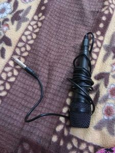 Black Microphone with Cable