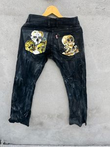 Hand-painted Denim