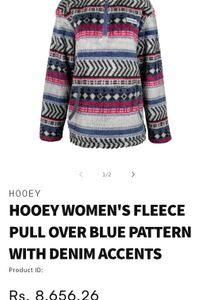 HOOEY Patterned Pullover Fleece