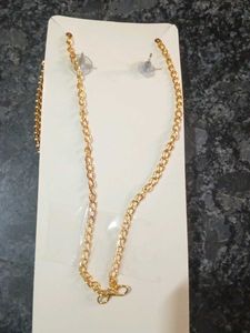 Gold Colour Kundan Jewellery Set
