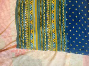 SRISHTI Blue Abstract Printed Straight Kurta - S