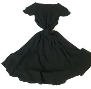 Flared Black Dress
