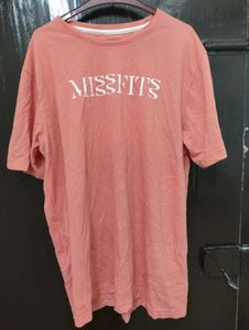 Peach &#39;Misfits&#39; Graphic Tee/ t shirt