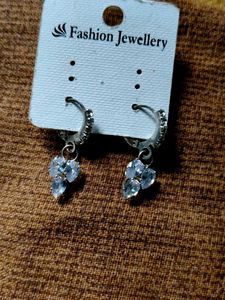 Sparkling Silver Drop Earrings