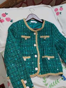 Emerald Tweed Jacket