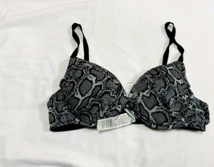 Sexy Snake Print Push-Up Bra