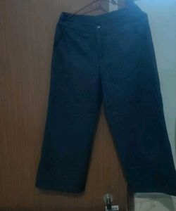 Wide Leg Black winter Pants