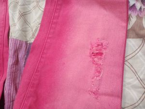 Pink Denim Jeans