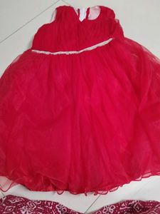 Kids flared Red Dress