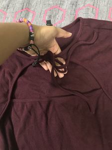 Roadster tie up neck top