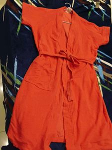 Cozy Carrot Red Robe - Perfect for Lounging