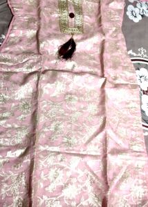 Pink And Maroon Kurta Pant Dupatta