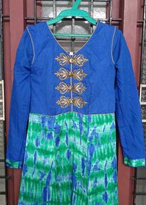 Blue &amp; Green Maxi Dress