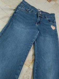 Cute Embellished Denim Jeans