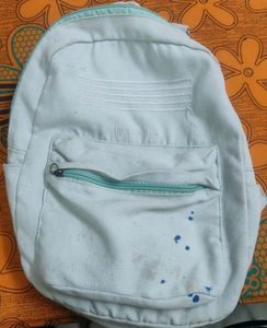 Bagpack With Little Ink Marks