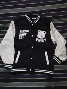 Cartoon Bear Varsity Jacket