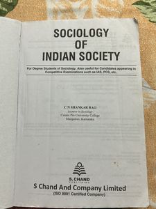 S Chand Sociology Book