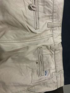 Beige Casual Pants