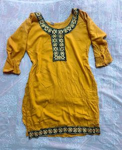 Ethnic Mustard Kurti (women's)