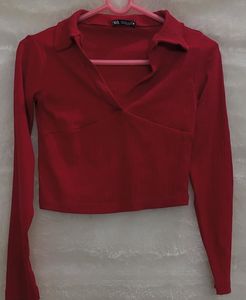 Authentic Zara Collar Top🌸