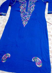 Chickenkari Kurti With New Sare