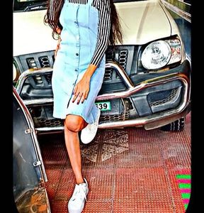 Denim Jumper Dress