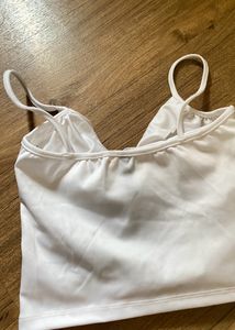 Y2K Pinterest Cowl neck white Crop top