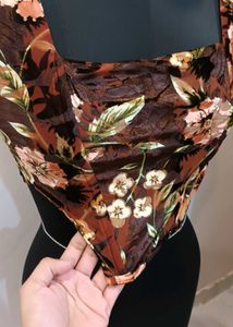 burnout velvet corset top 34 to 36