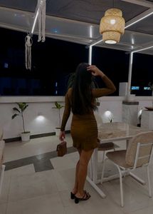 Bodycon Brown Dress
