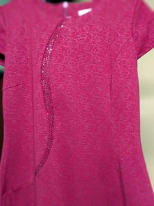 Burgundy Cap Sleeve Sheath Dress