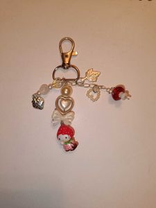 hello kitty charm keychain