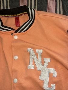Peach Varsity Jacket