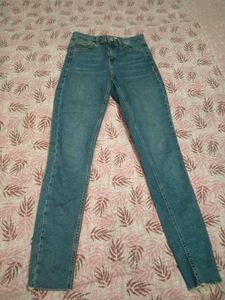 Imported 24 Size Denim Straight Jeans For Women