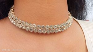 Sparkling Rhinestone Choker Necklace