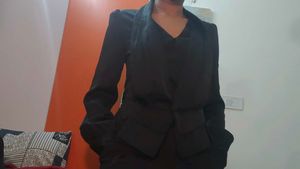 Black waist coat shirt