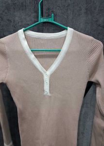 Long woolen one piece