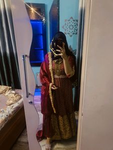 Red Heavy Gown