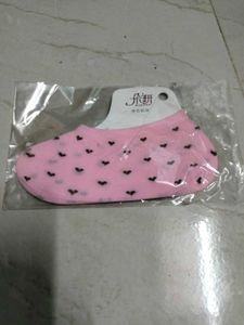 Cute Pink Heart Socks